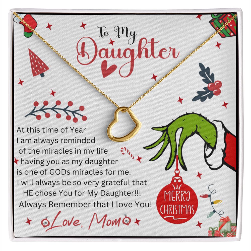 christmas message card to daughter from Mom