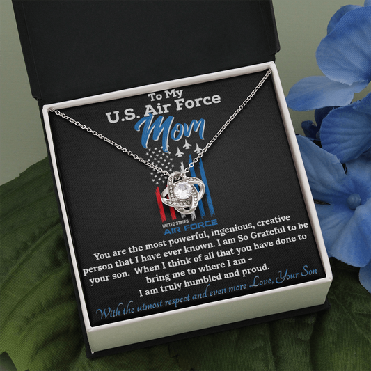 To My Air Force Mom|Neclace from son, Gift for Military Mom,Mothers day present
