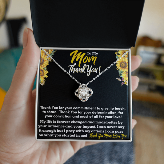 Thank You Mom| Necklace for Mom, Gift for mom on mothers day, gift for moms birthday